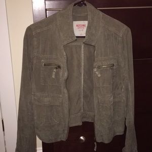 Forest green zip up jacket teen size